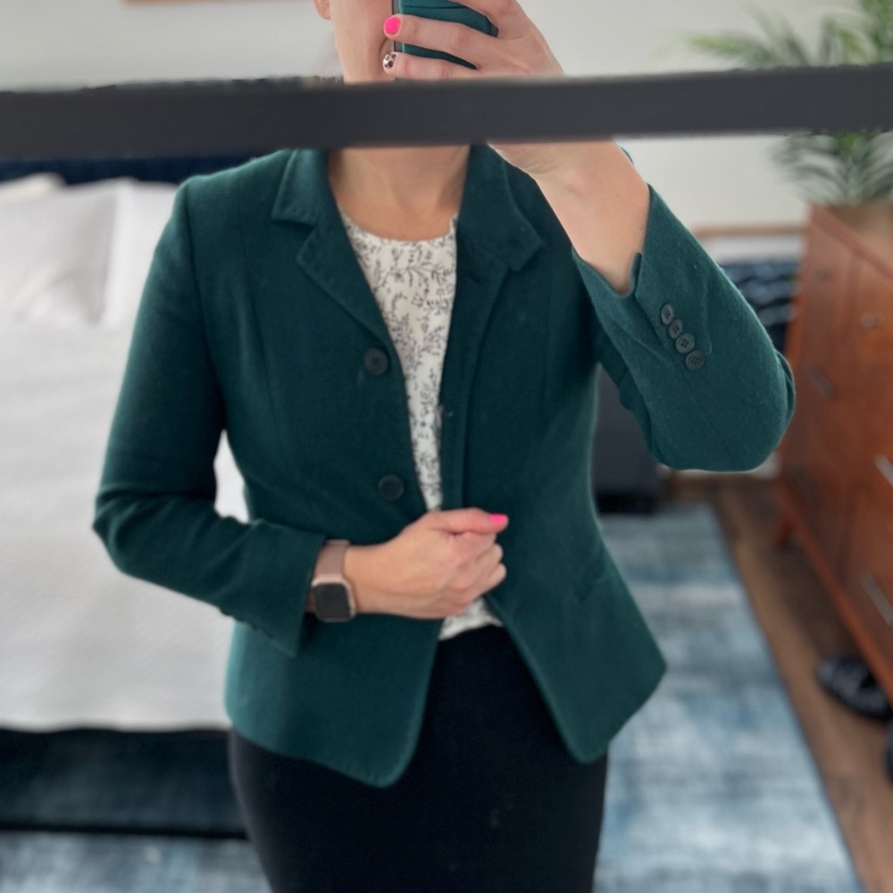 MAX MARA Beautiful Viscose and Nylon Blazer Suit Jacket